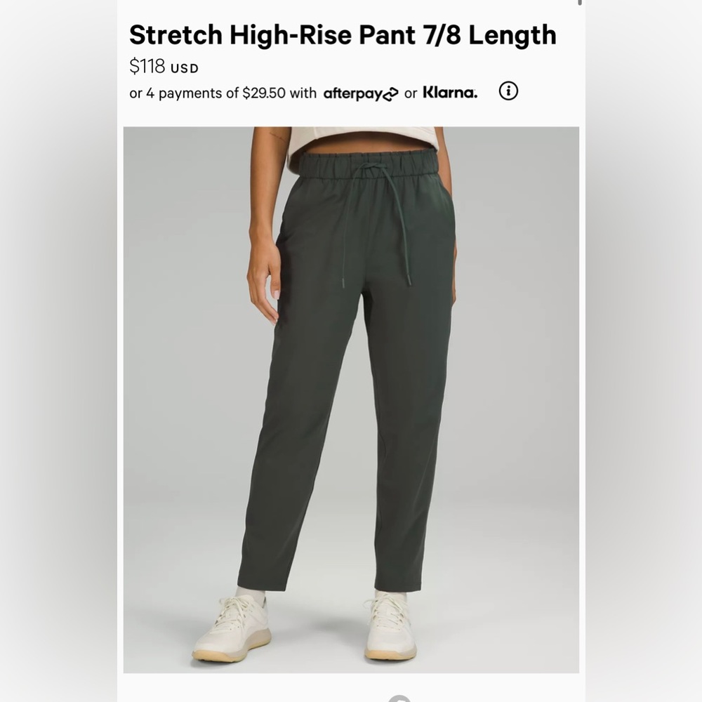 Lululemon Joggers, brand new never worn. Size 4. Mustard Yellow joggers.